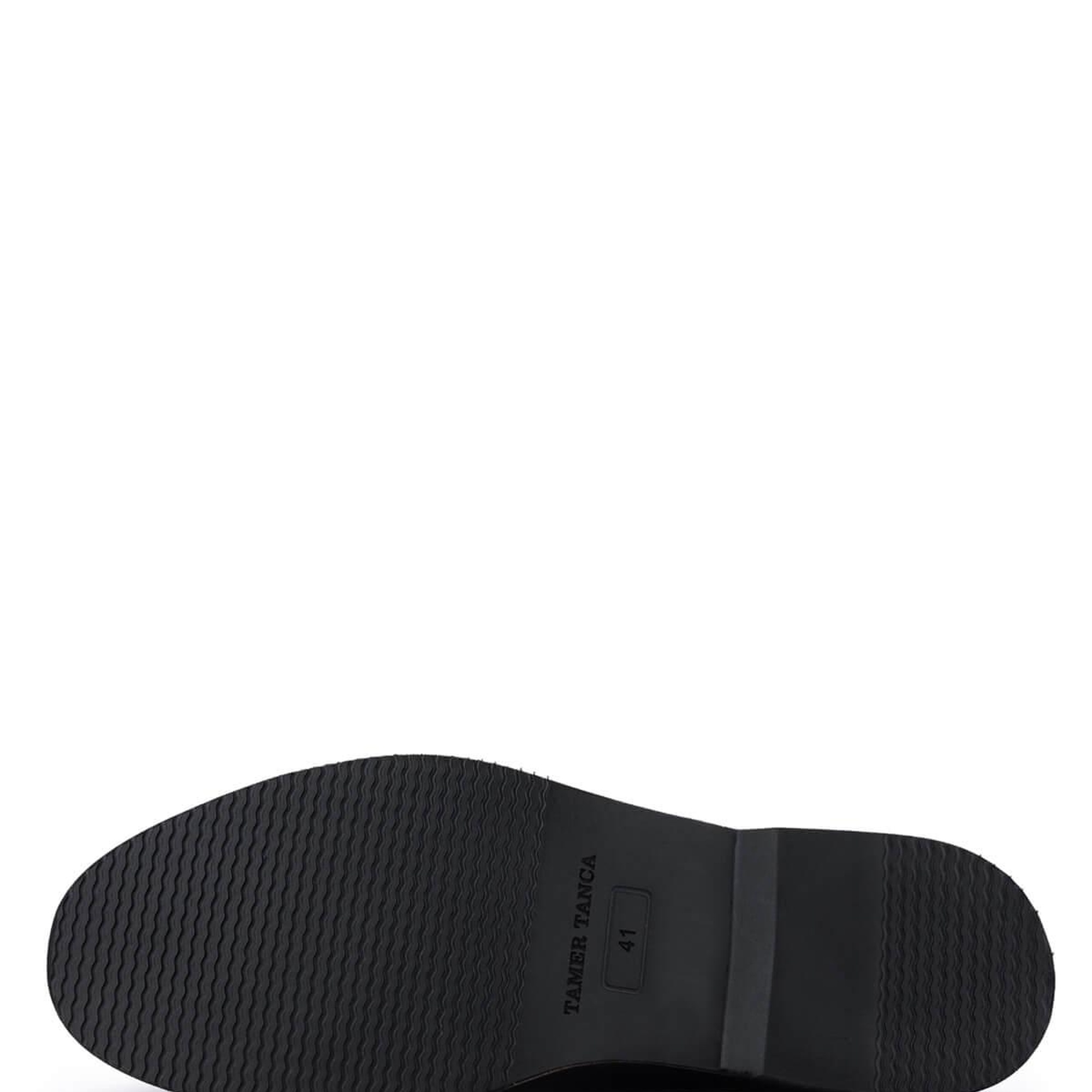 Tamer Tanca Erkek Hakiki Deri Siyah Açma Casual Ayakkabı