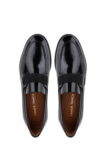  Tamer Tanca Erkek Hakiki Deri Siyah Açma Casual Ayakkabı