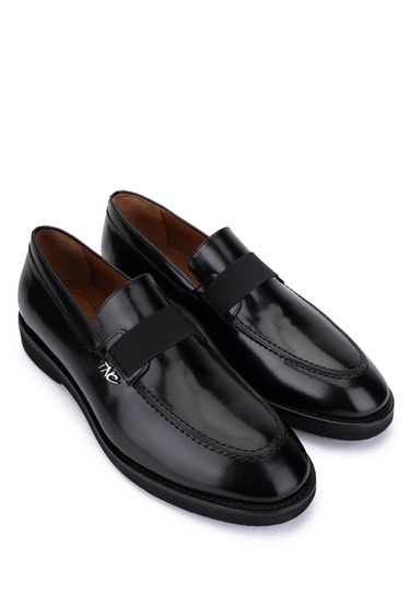  Tamer Tanca Erkek Hakiki Deri Siyah Açma Casual Ayakkabı