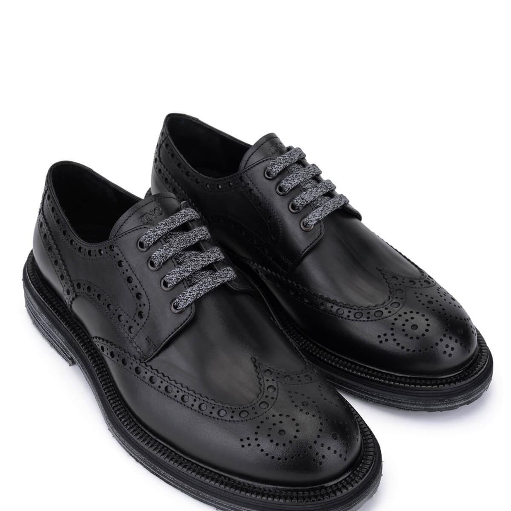 Tamer Tanca Erkek Hakiki Deri Siyah Casual Ayakkabı