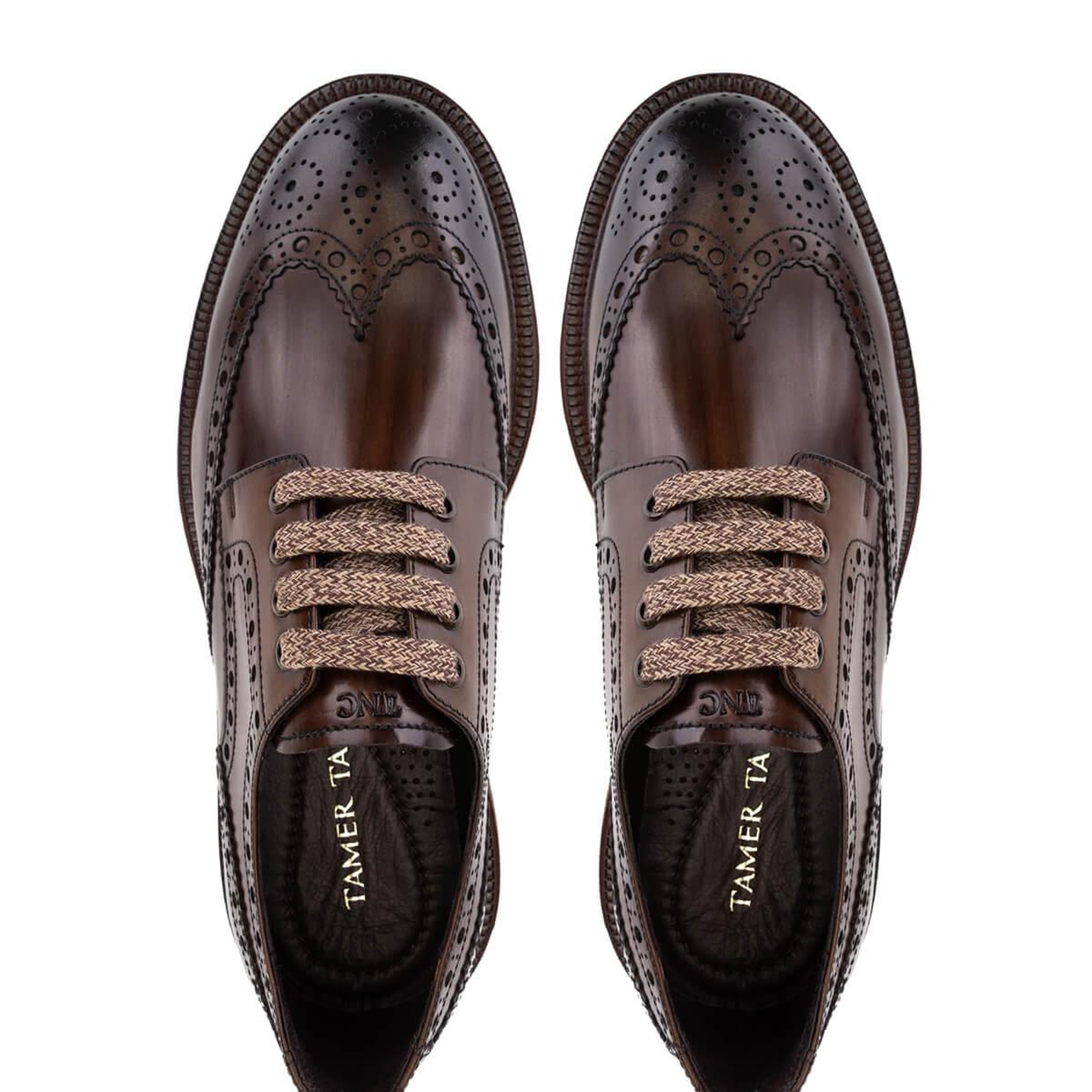 Tamer Tanca Erkek Hakiki Deri Kahverengi Casual Ayakkabı