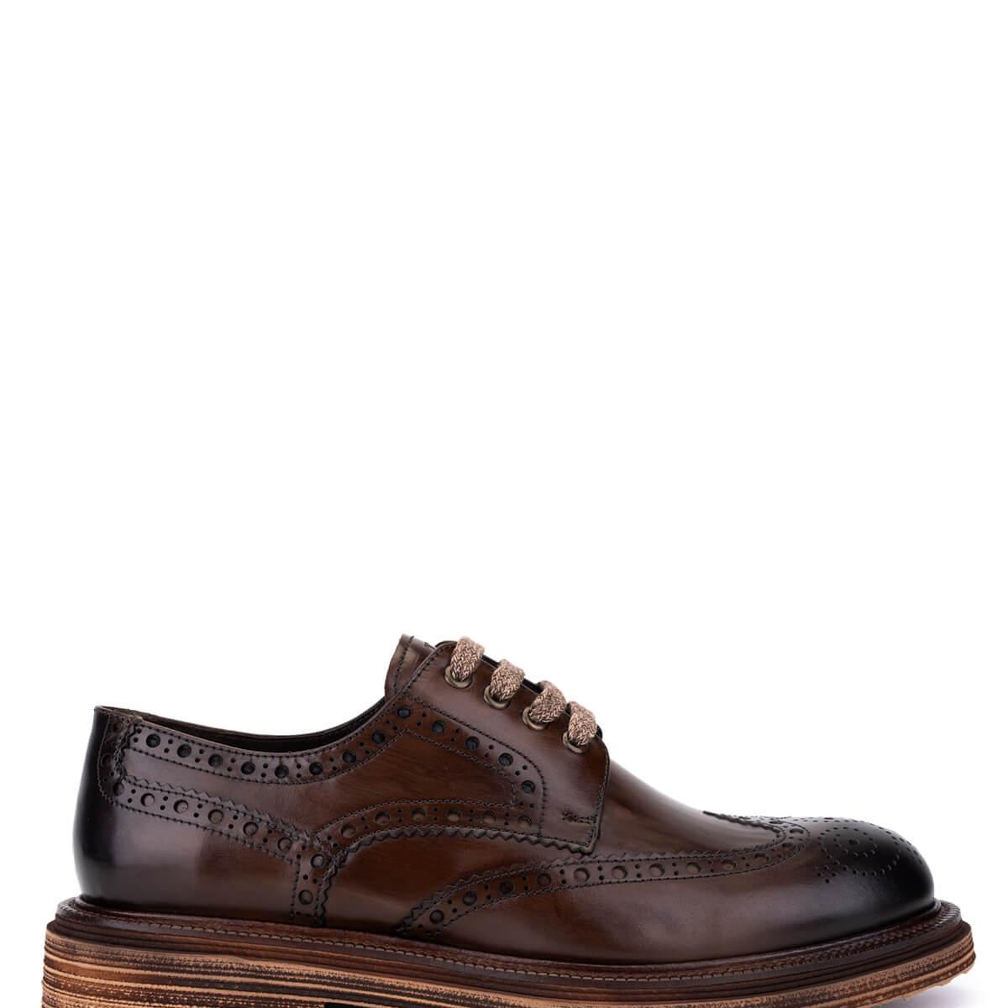 Tamer Tanca Erkek Hakiki Deri Kahverengi Casual Ayakkabı