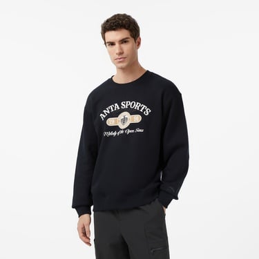  Anta Sports Club Erkek Beyaz Sweatshirt