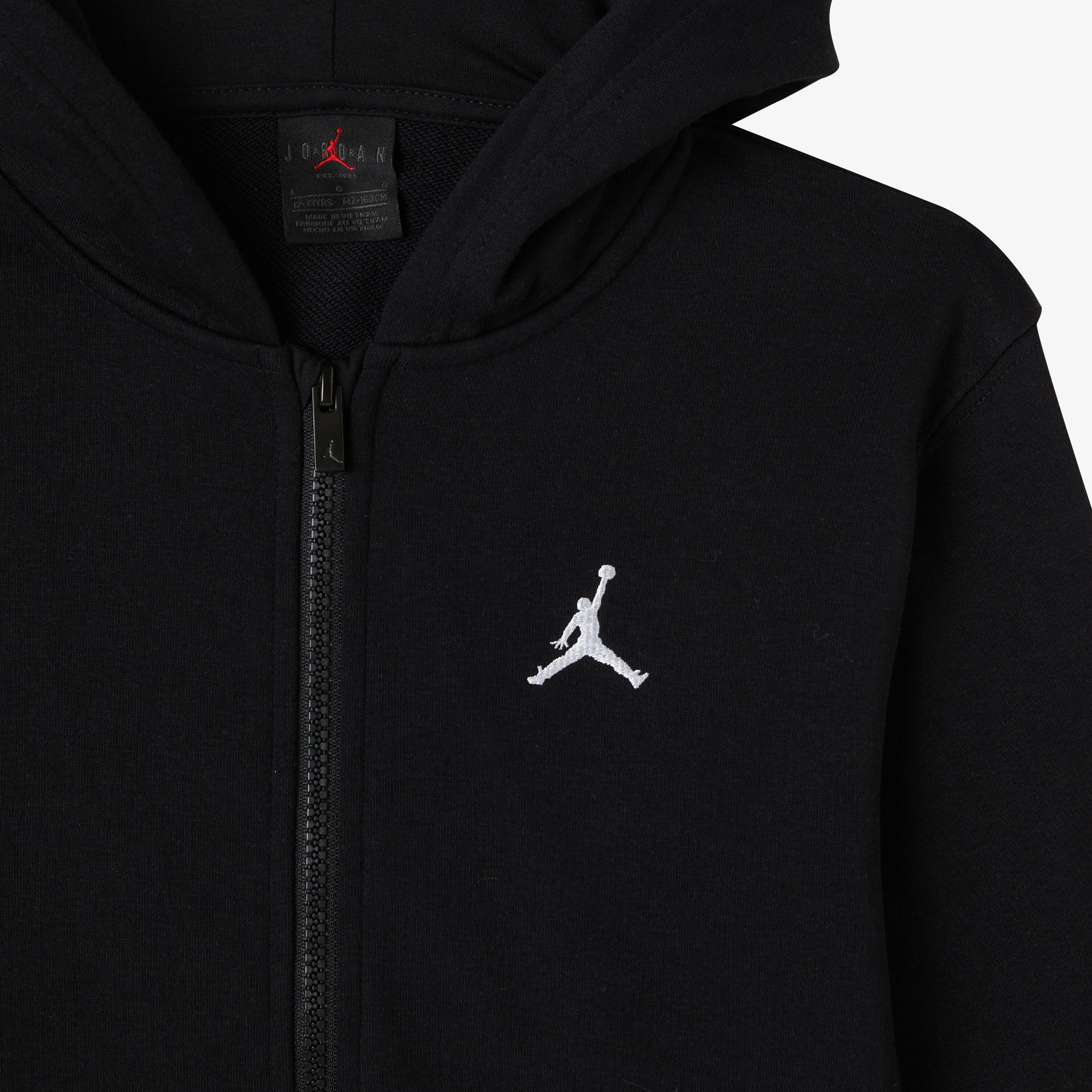 Jordan Brooklyn Çocuk Siyah Fermuarlı Sweatshirt