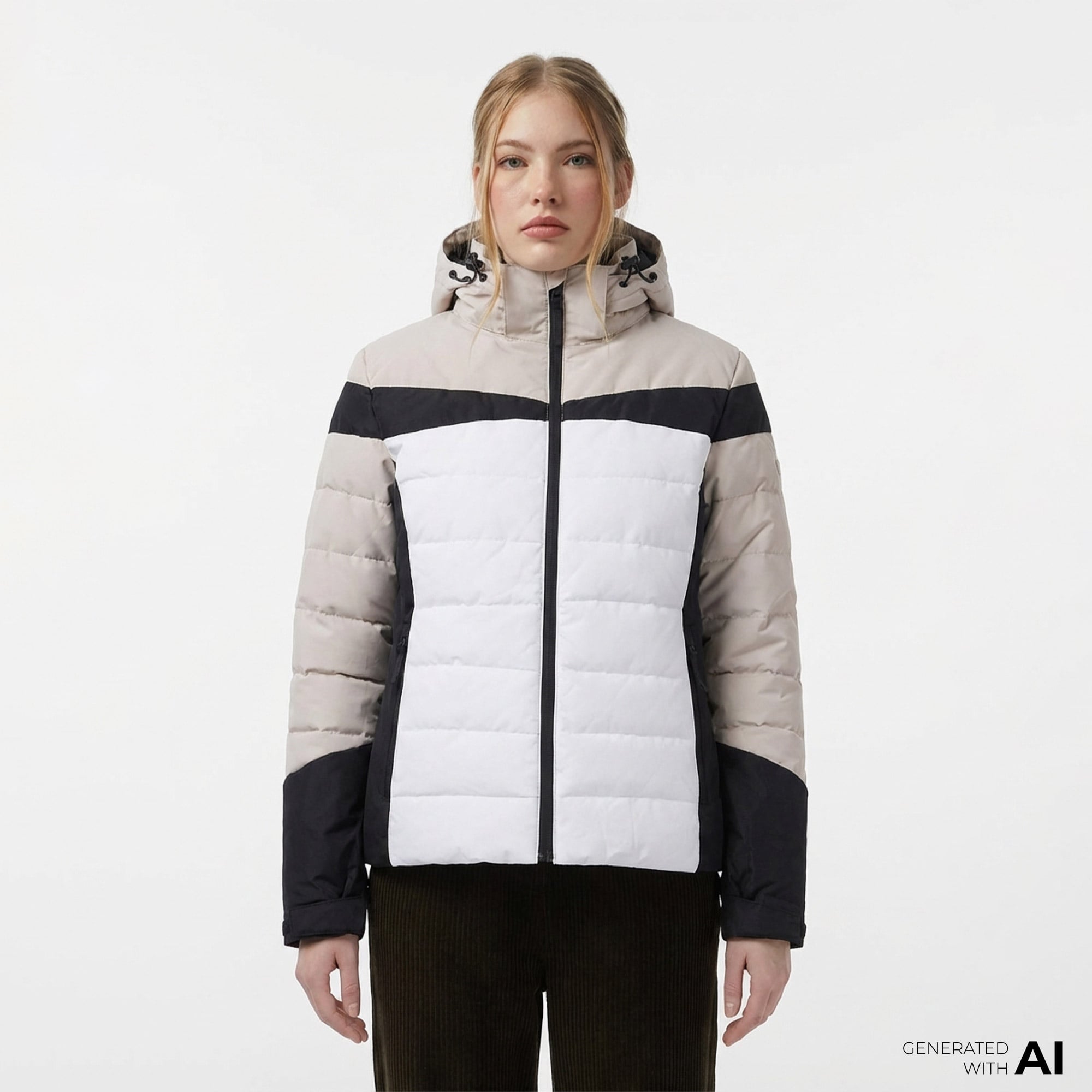 McKinley Dunja Kadın Beyaz Kayak Montu