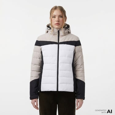  Mc Kinley Dunja Kadın Beyaz Kayak Montu