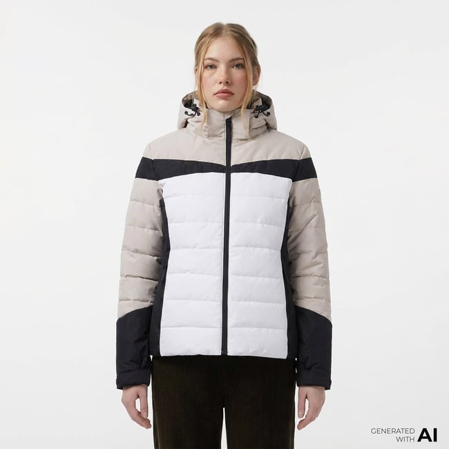  Mc Kinley Dunja Kadın Beyaz Kayak Montu