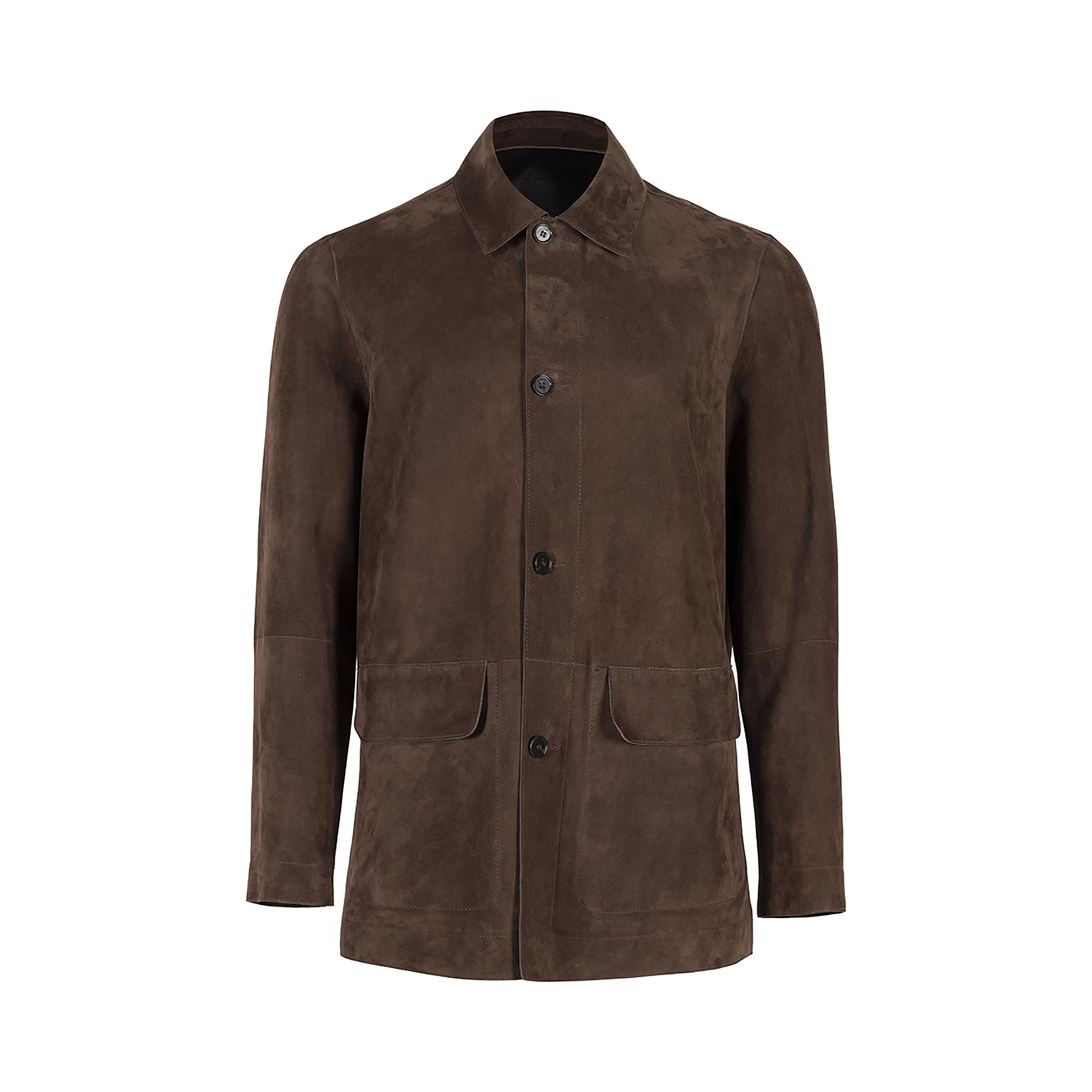 Anoki Kahve Erkek Çift Taraflı Süet Deri Mont