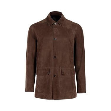  Anoki Kahve Erkek Çift Taraflı Süet Deri Mont