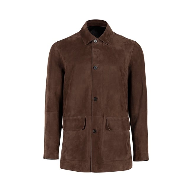  Anoki Kahve Erkek Çift Taraflı Süet Deri Mont