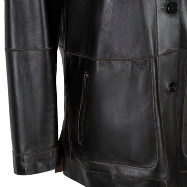  Anoki Kahve Erkek Çift Taraflı Süet Deri Mont