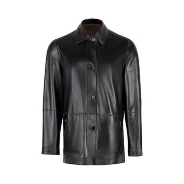  Anoki Kahve Erkek Çift Taraflı Süet Deri Mont