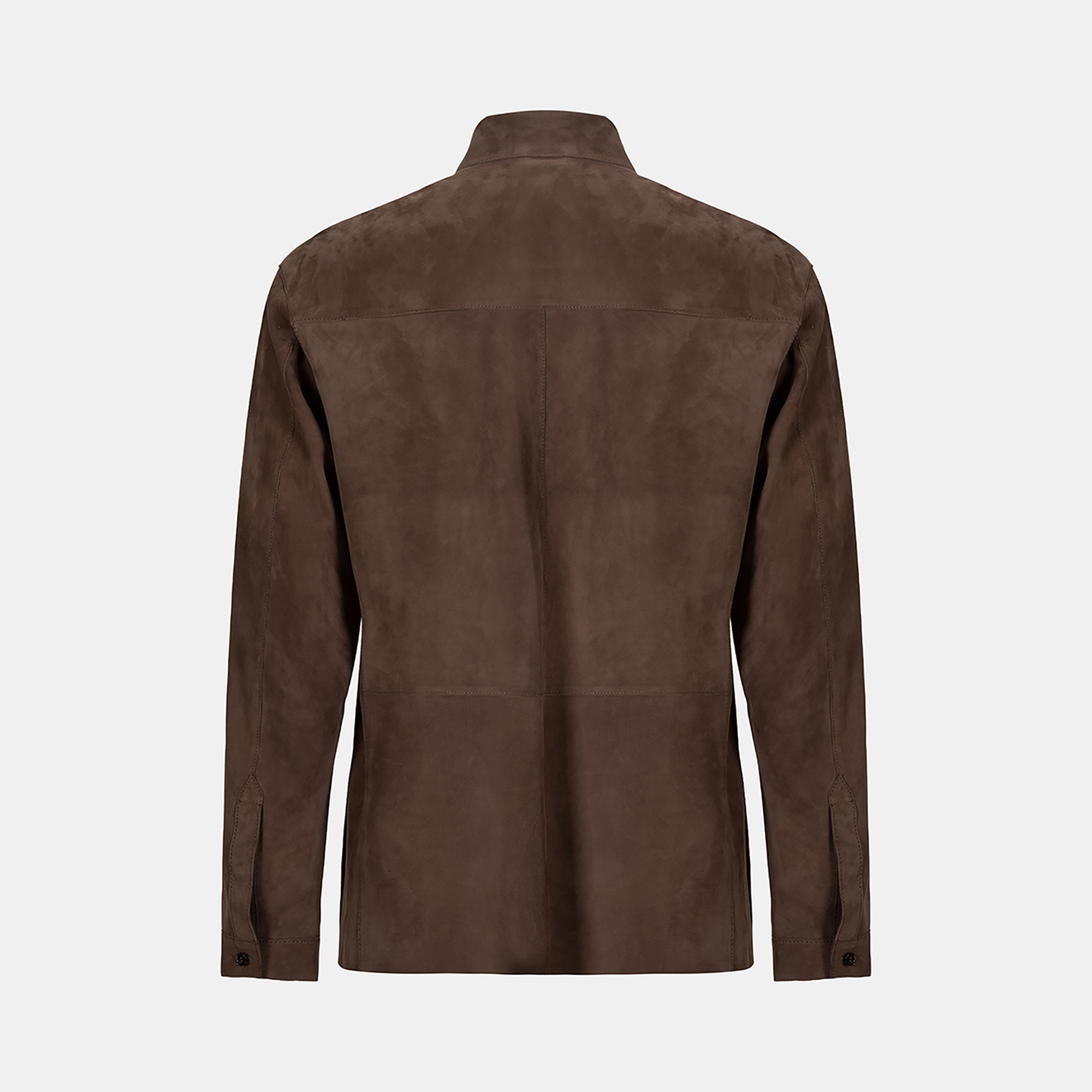 Erkek Kahve Süet Gömlek