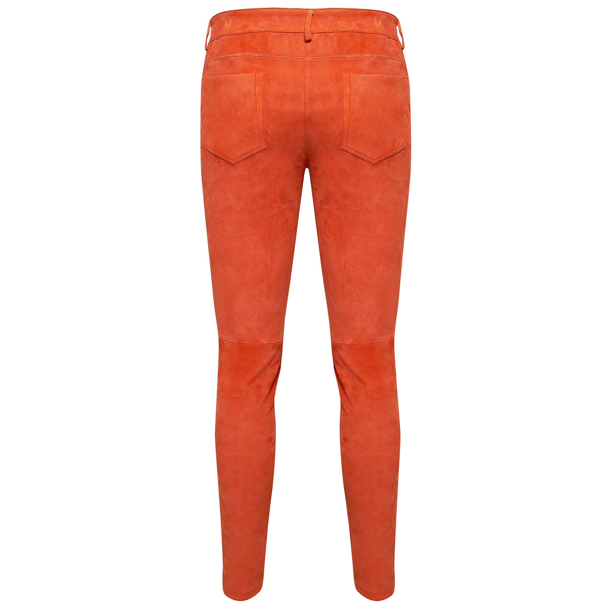 Pembe Roisin Kadın Stretch Deri Pantolon