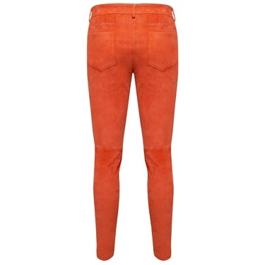  Pembe Roisin Kadın Stretch Deri Pantolon