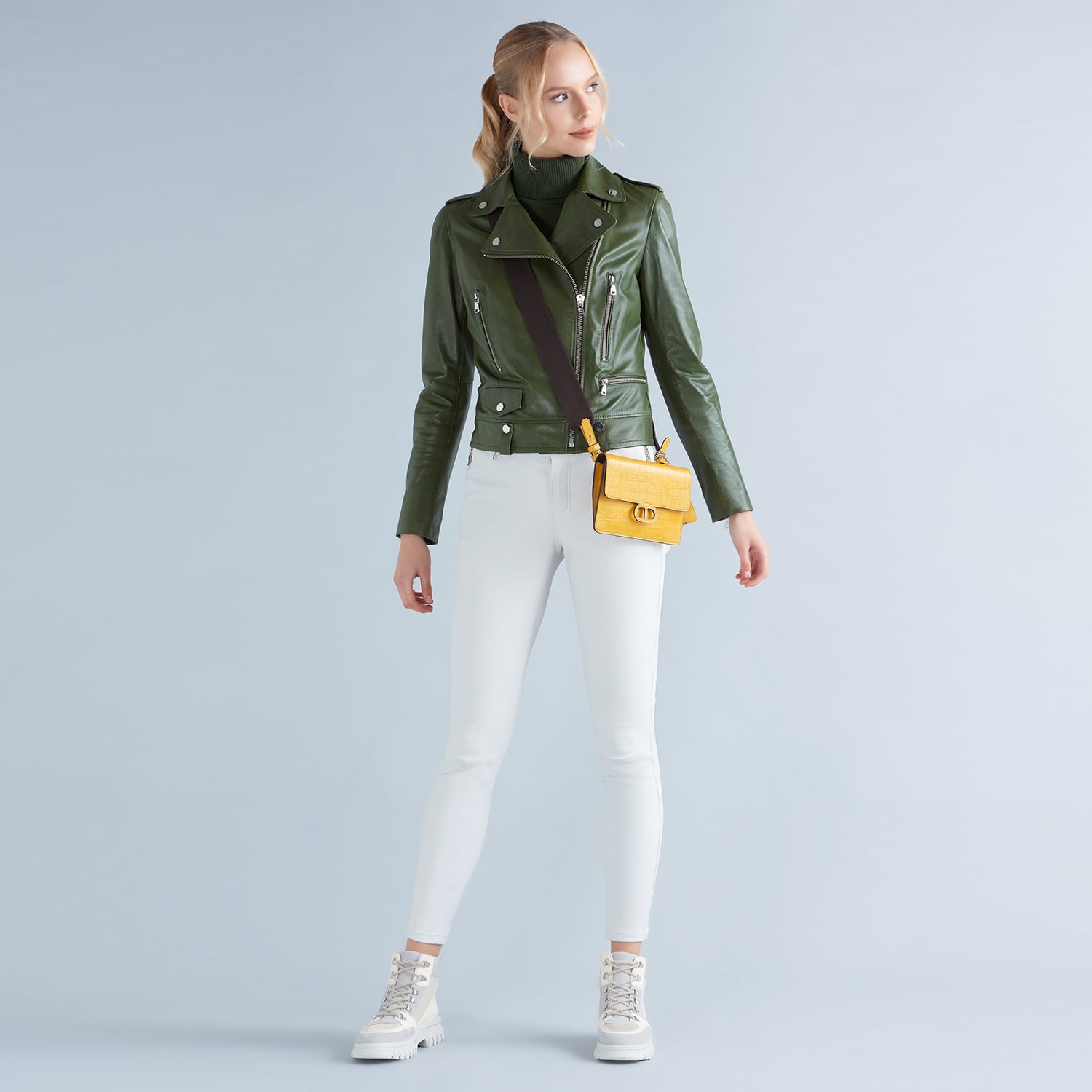  Roisin Kadın Deri Stretch Pantolon