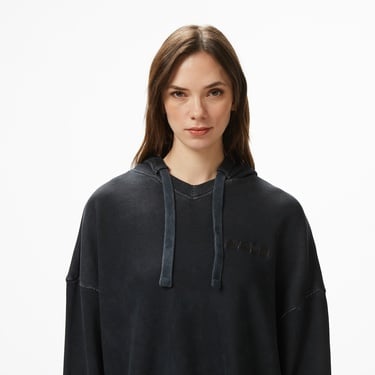  Les Benjamins Regular Fit Kadın Siyah Sweatshirt