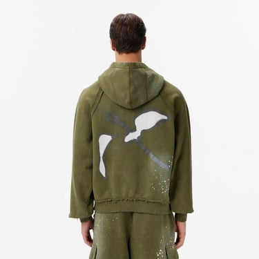  Les Benjamins Regular Fit Erkek Haki Sweatshirt