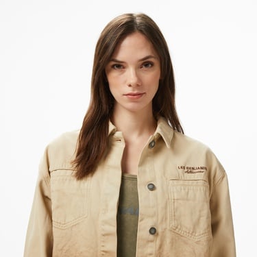  Les Benjamins Regular Fit Kadın Bej Ceket