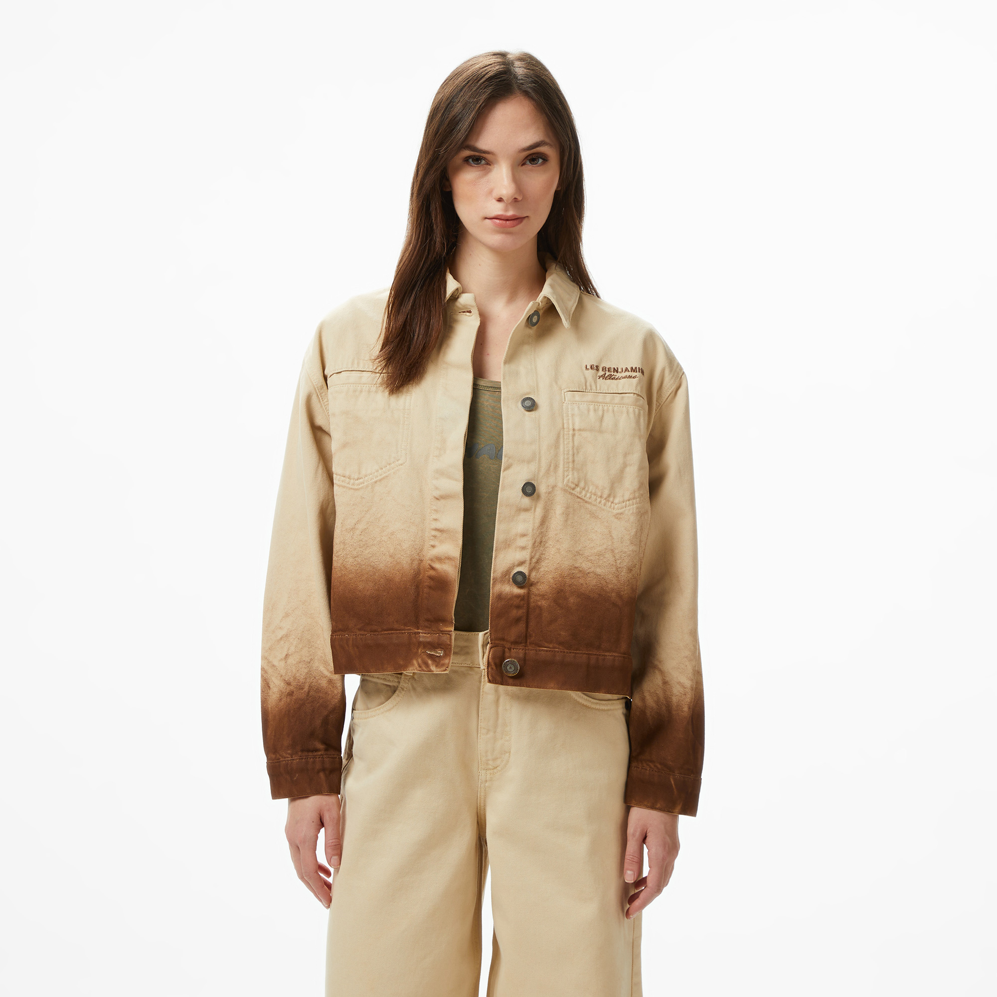  Les Benjamins Regular Fit Kadın Bej Ceket