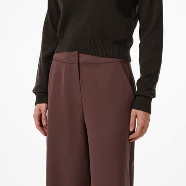  Les Benjamins Regular Fit Kadın Kahverengi Pantolon