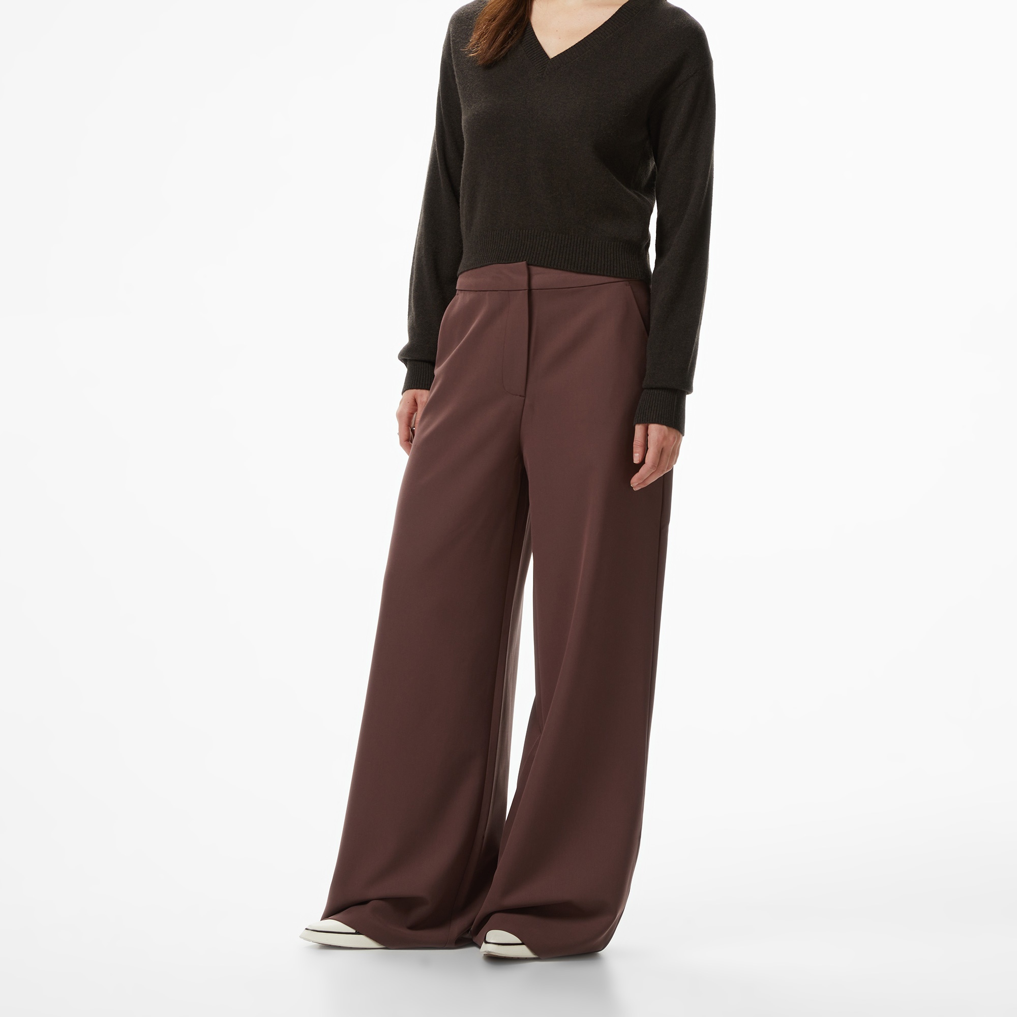 Les Benjamins Regular Fit Kadın Kahverengi Pantolon