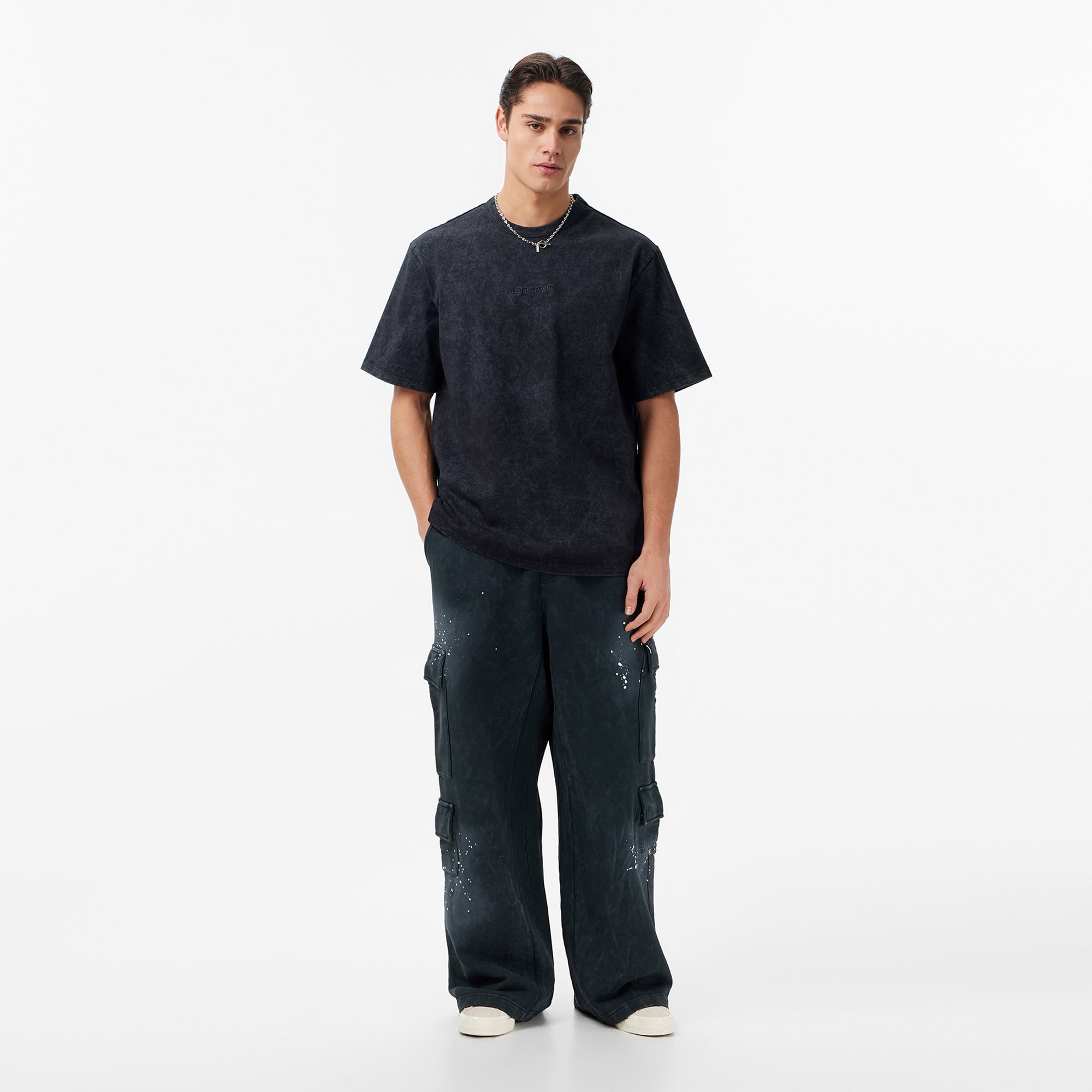 Les Benjamins Regular Fit Erkek Siyah T-Shirt