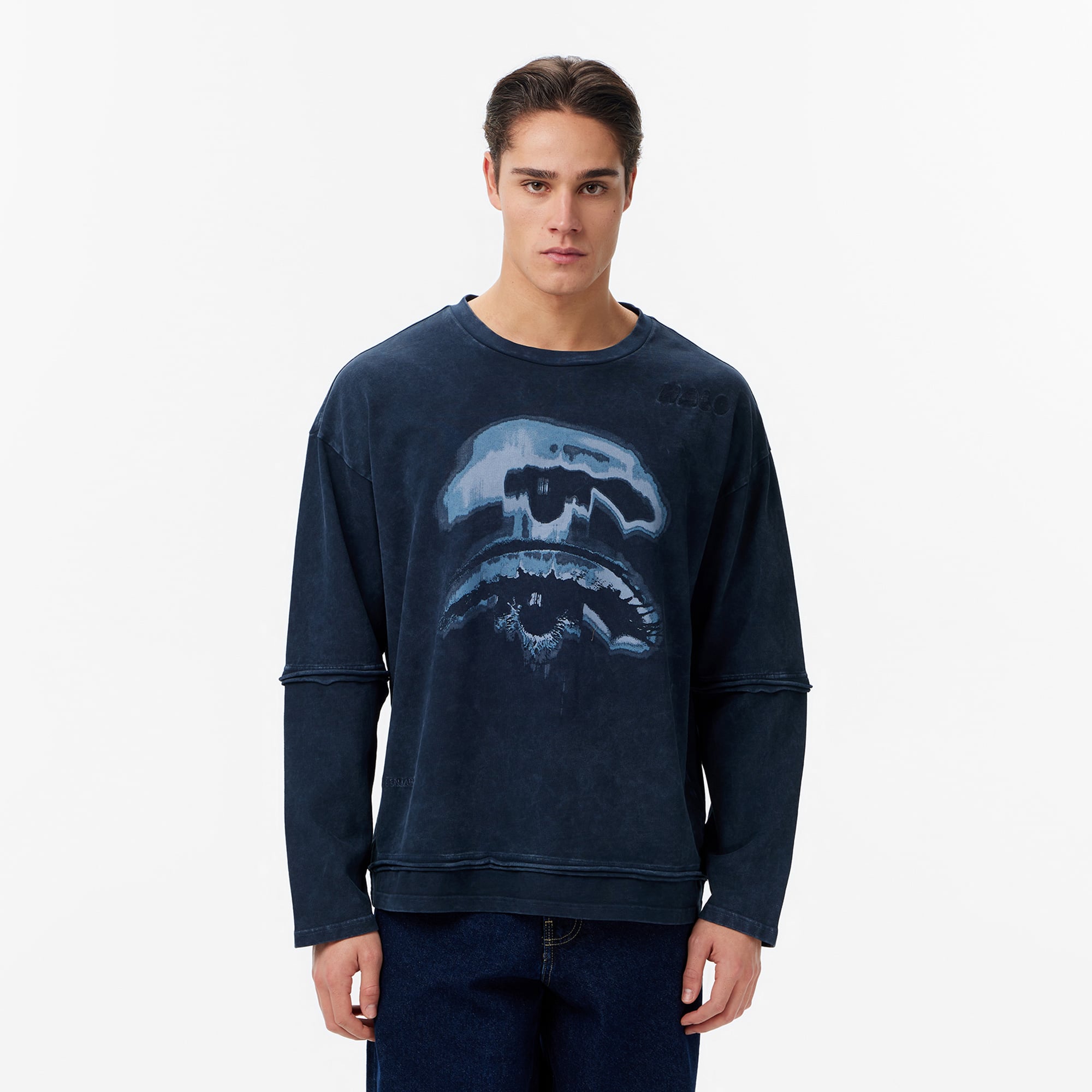  Les Benjamins Regular Fit Erkek Lacivert T-Shirt