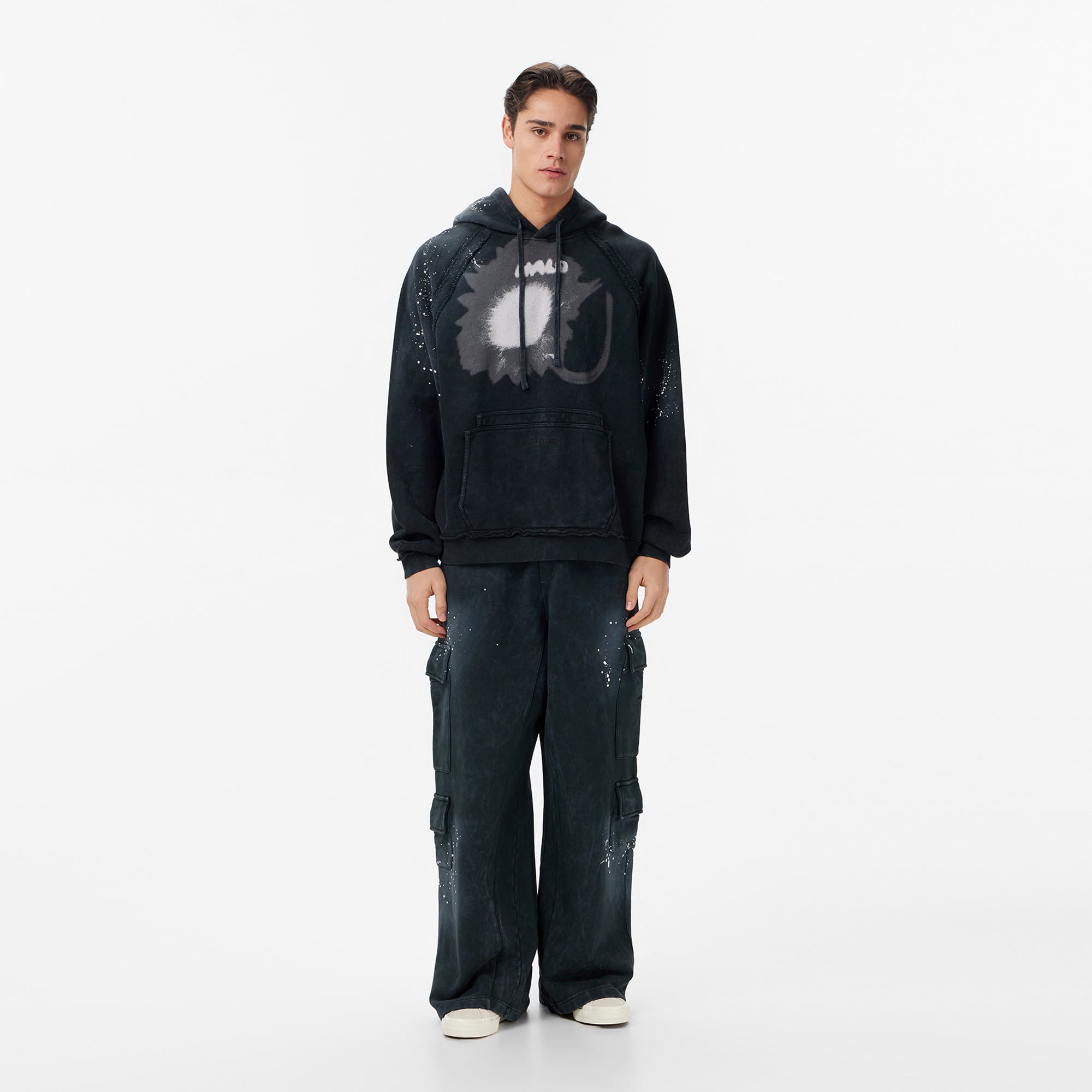  Les Benjamins Regular Fit Erkek Siyah Eşofman Altı