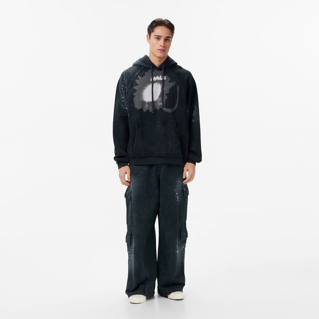  Les Benjamins Regular Fit Erkek Siyah Eşofman Altı