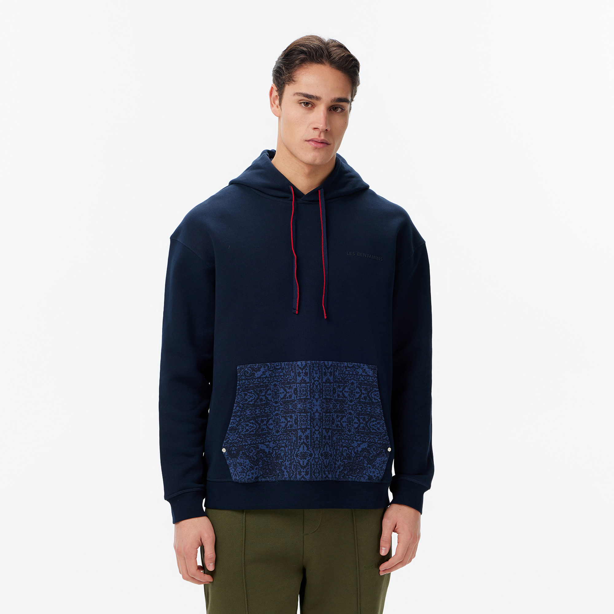  Les Benjamins Regular Fit Erkek Lacivert Sweatshirt