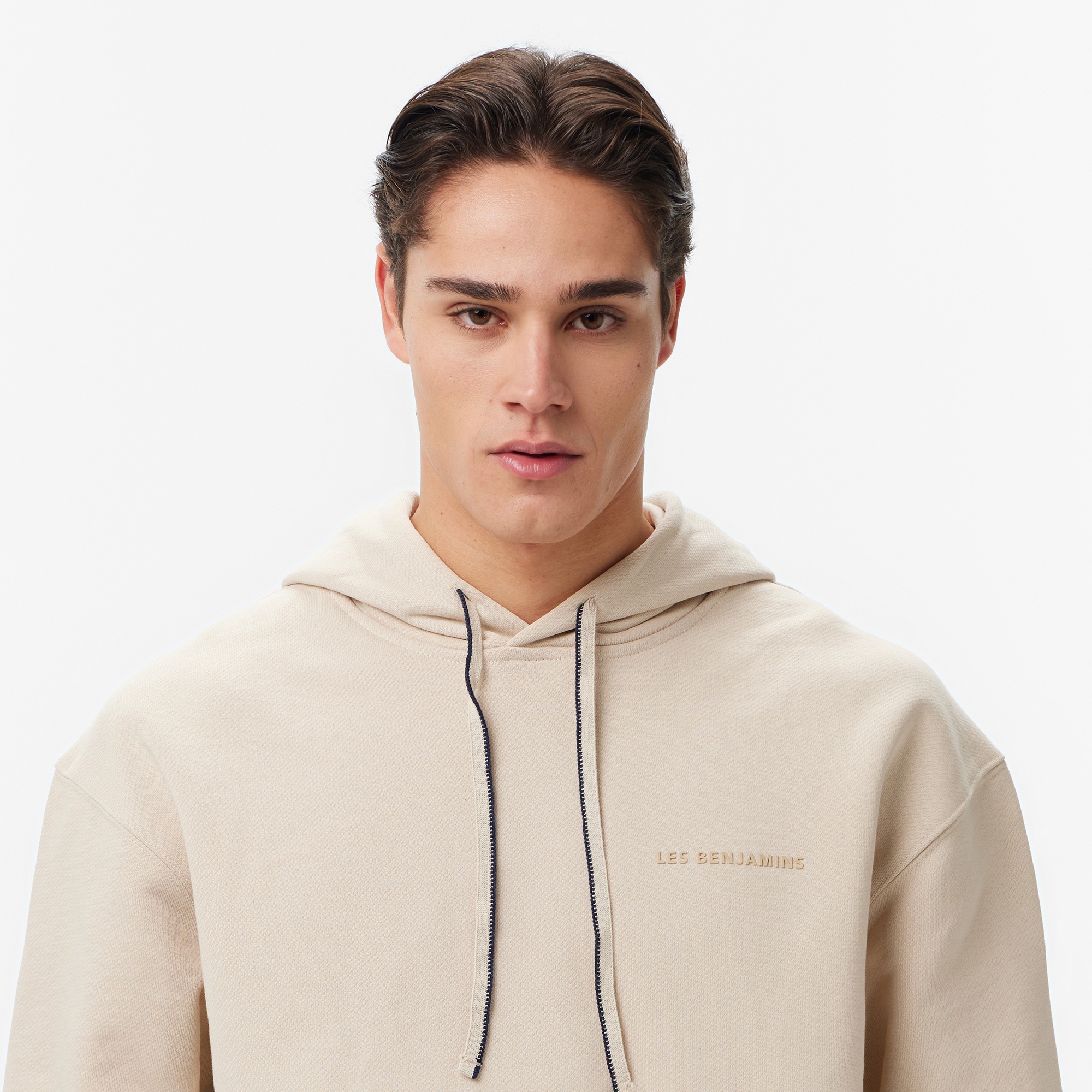 Les Benjamins Regular Fit Erkek Bej Sweatshirt