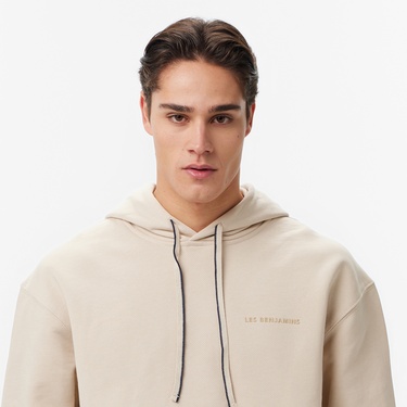 Les Benjamins Regular Fit Erkek Bej Sweatshirt