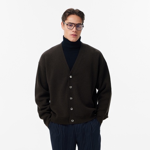  Les Benjamins Classic Fit Erkek Kahverengi Triko