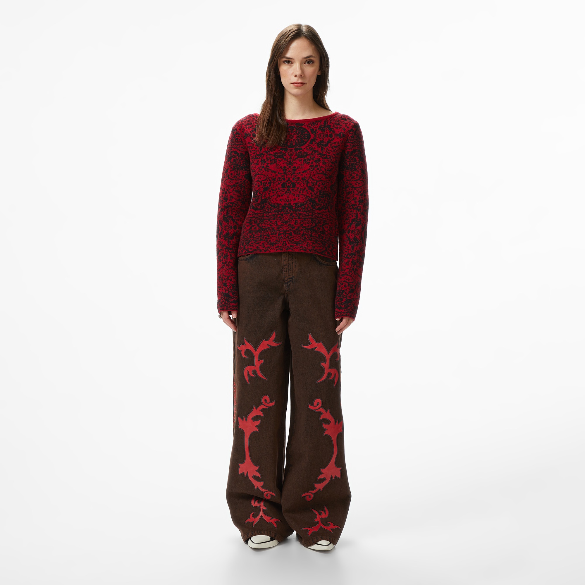 Les Benjamins Classic Fit Kadın Renkli Triko