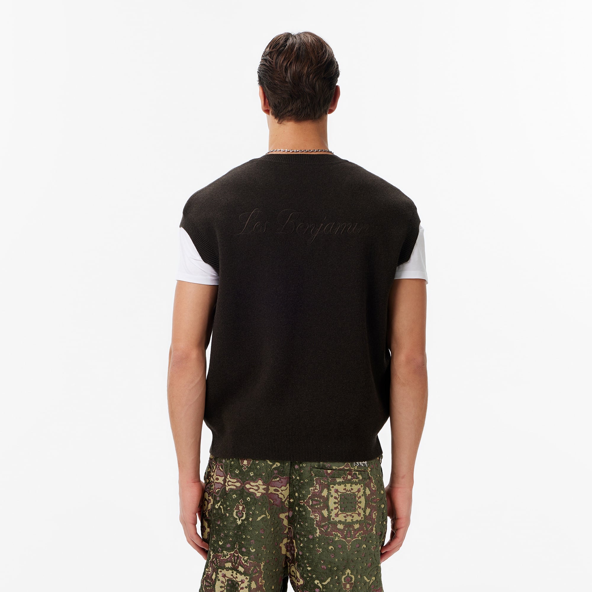 Les Benjamins Regular Fit Erkek Kahverengi Yelek