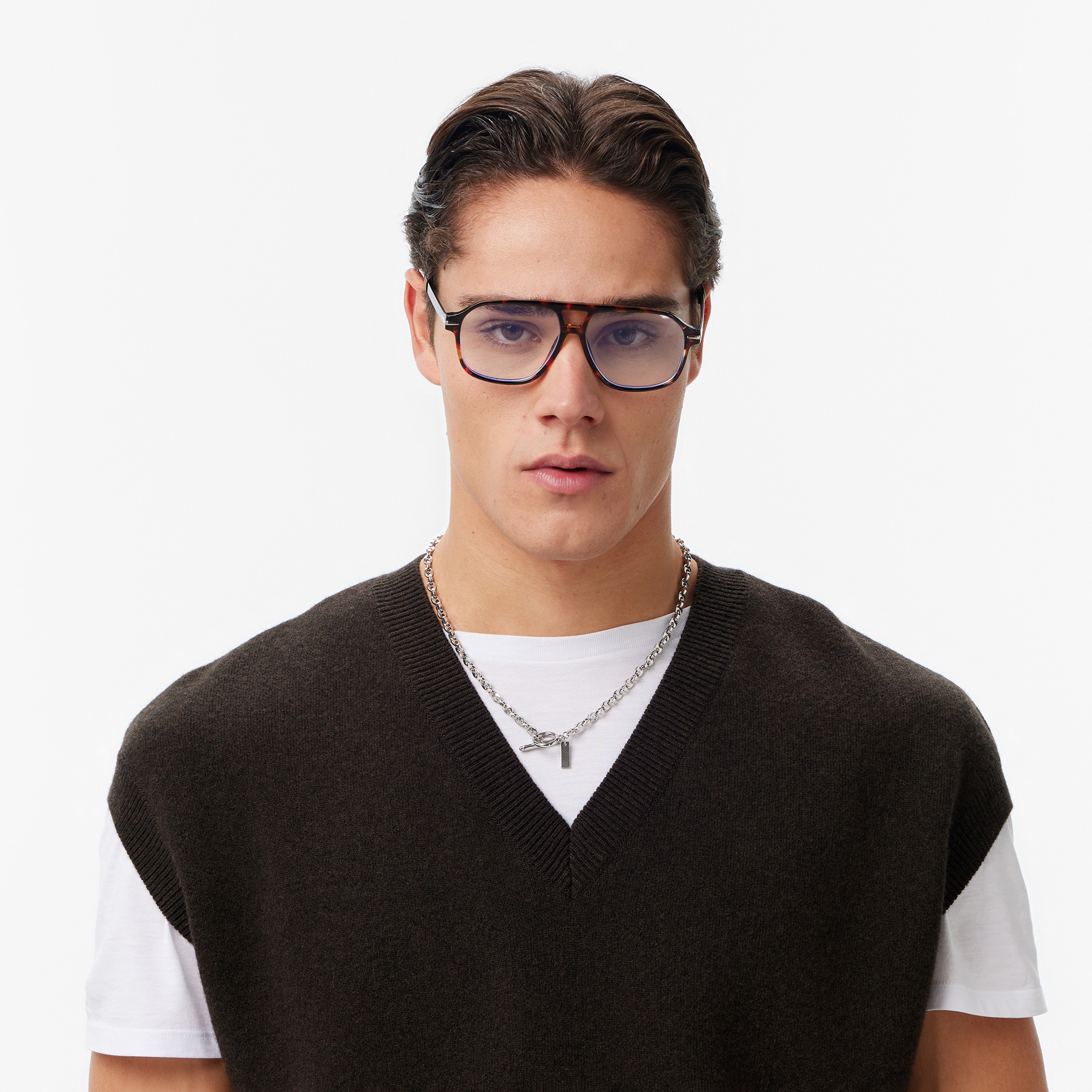 Les Benjamins Regular Fit Erkek Kahverengi Yelek