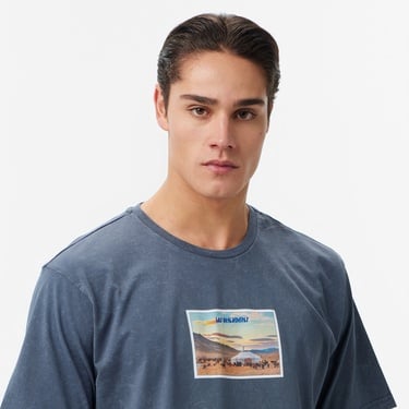  Les Benjamins Regular Fit Erkek Mavi T-Shirt