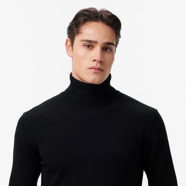  Les Benjamins Classic Fit Erkek Siyah Triko