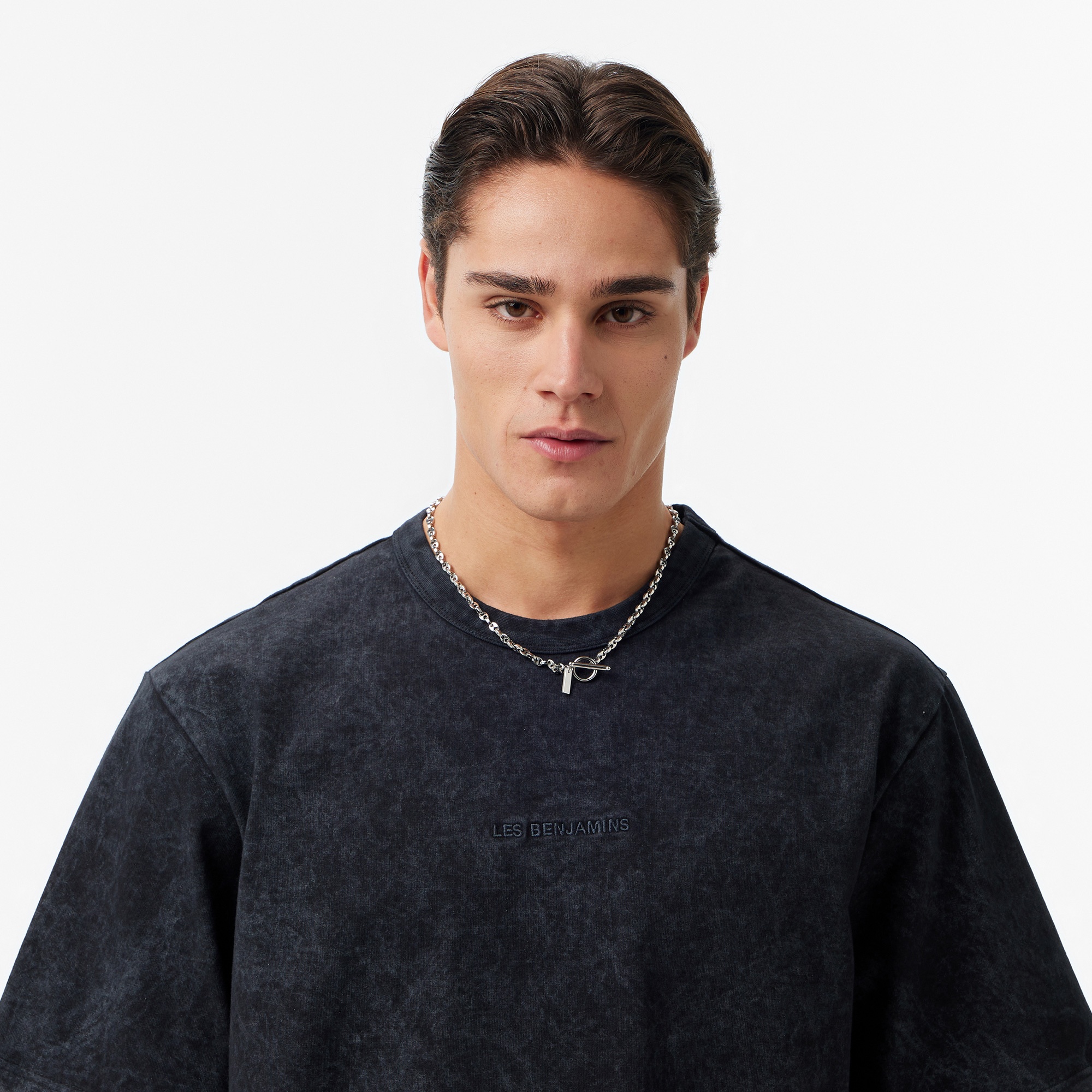 Les Benjamins Regular Fit Erkek Siyah T-Shirt