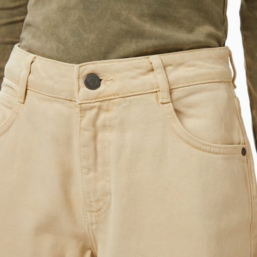  Les Benjamins Regular Fit Kadın Bej Pantolon