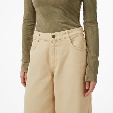  Les Benjamins Regular Fit Kadın Bej Pantolon