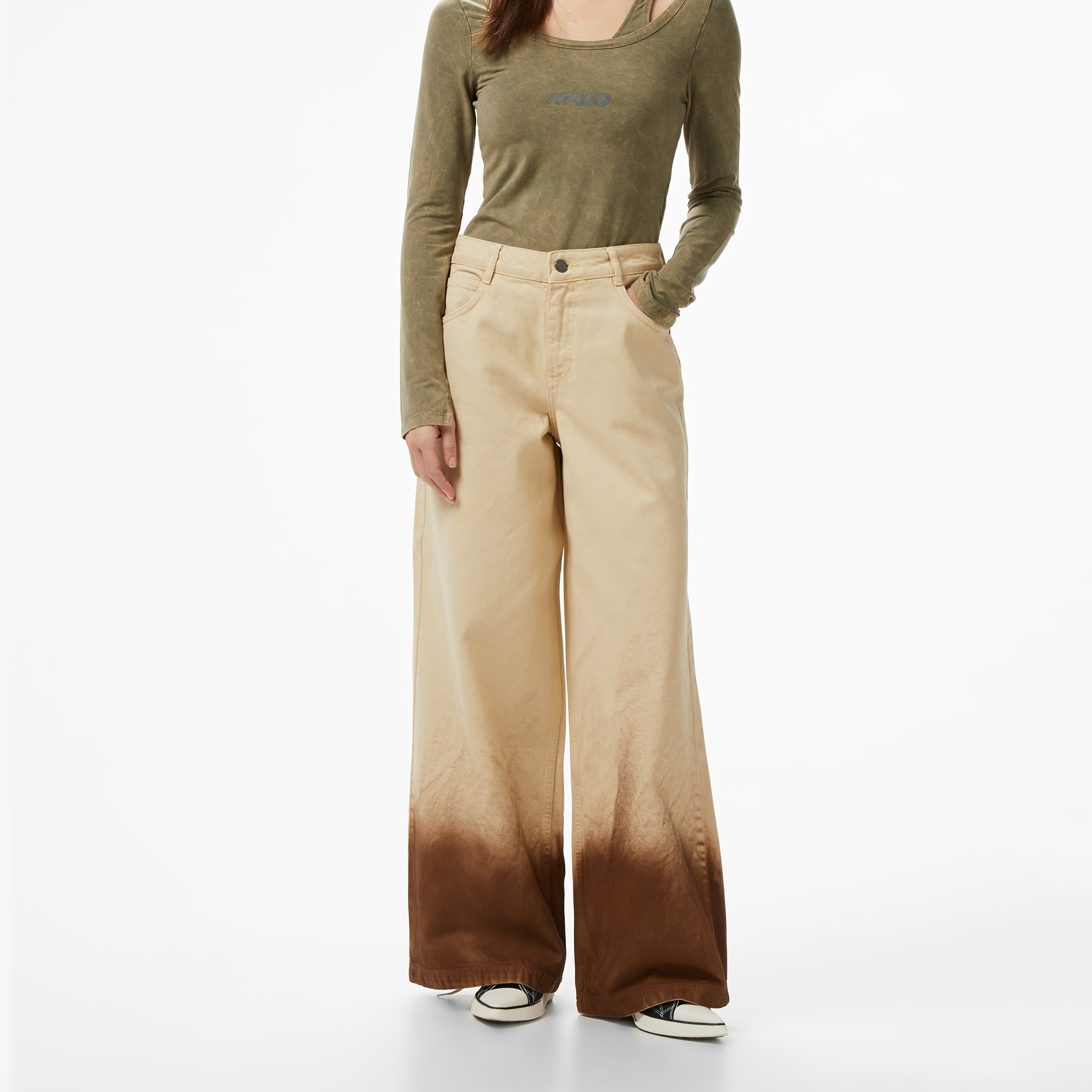 Les Benjamins Regular Fit Kadın Bej Pantolon