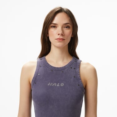  Les Benjamins Classic Fit Kadın Mor Elbise