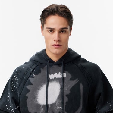  Les Benjamins Regular Fit Erkek Siyah Sweatshirt