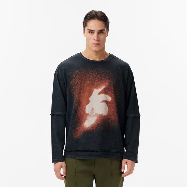  Les Benjamins Regular Fit Erkek Siyah T-Shirt