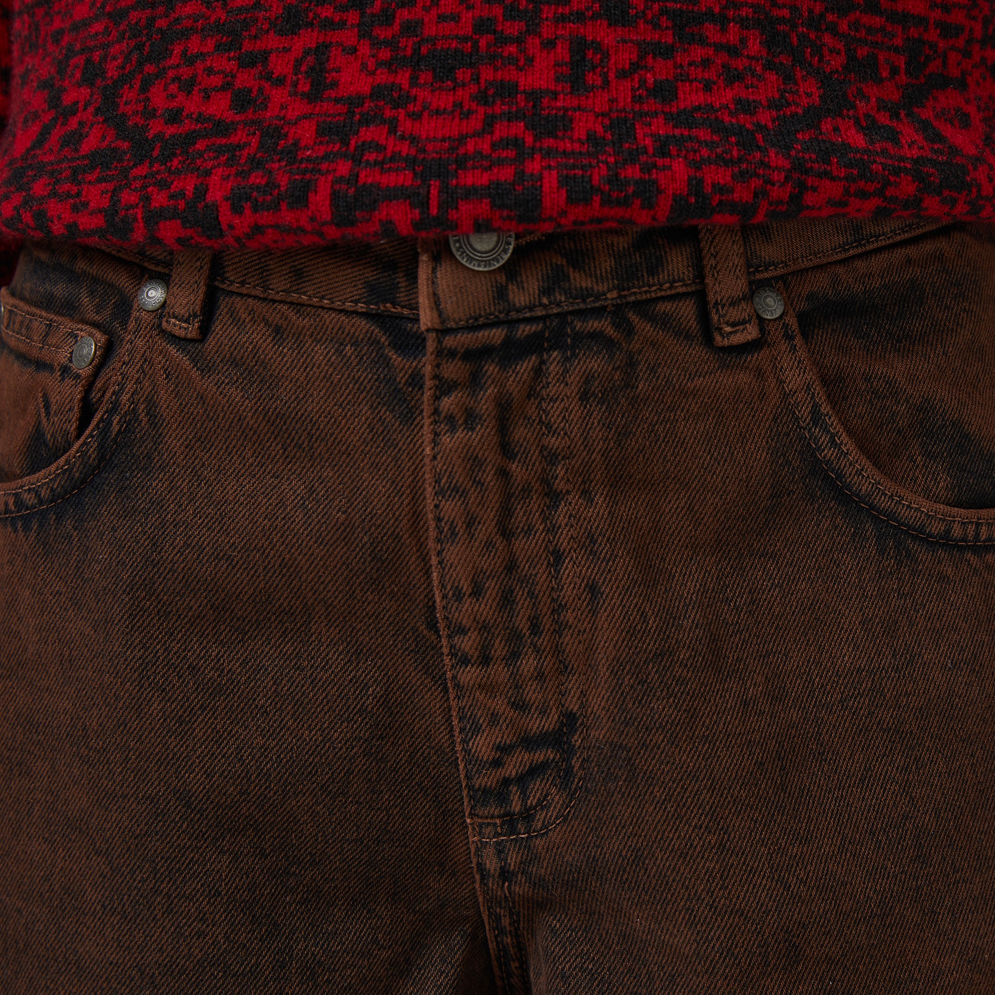 Les Benjamins Regular Fit Kadın Kahverengi Pantolon