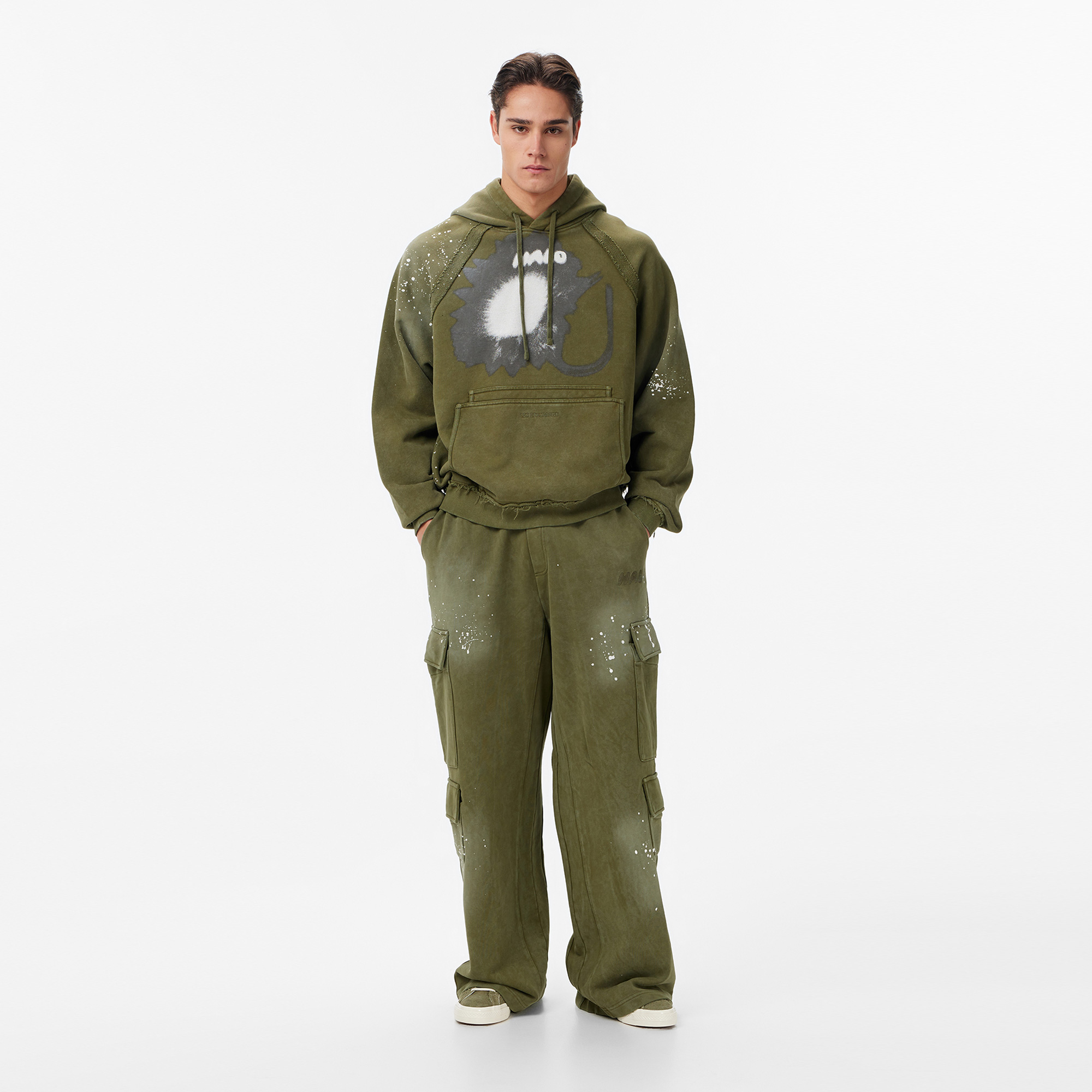  Les Benjamins Regular Fit Erkek Haki Eşofman Altı