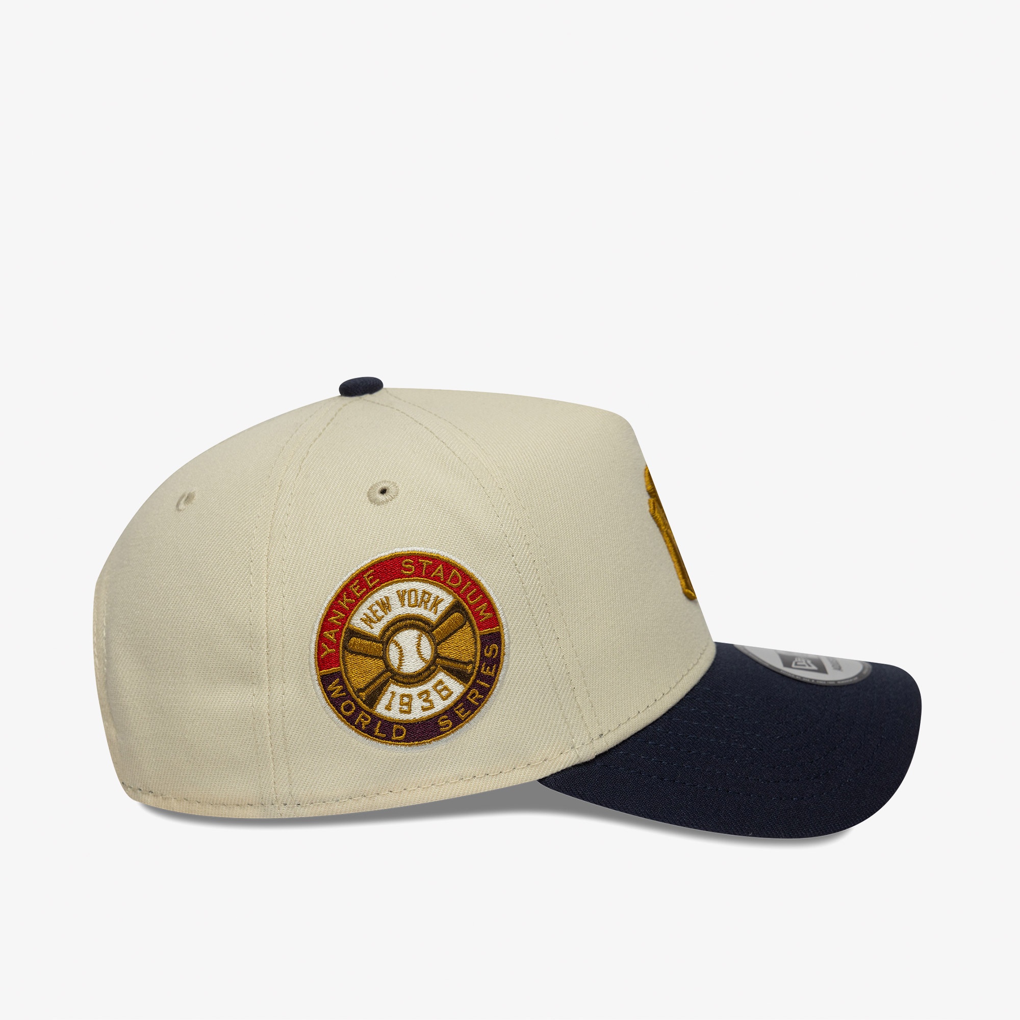 New Era New York Yankees MLB World Series Patch Unisex Krem/Lacivert Şapka