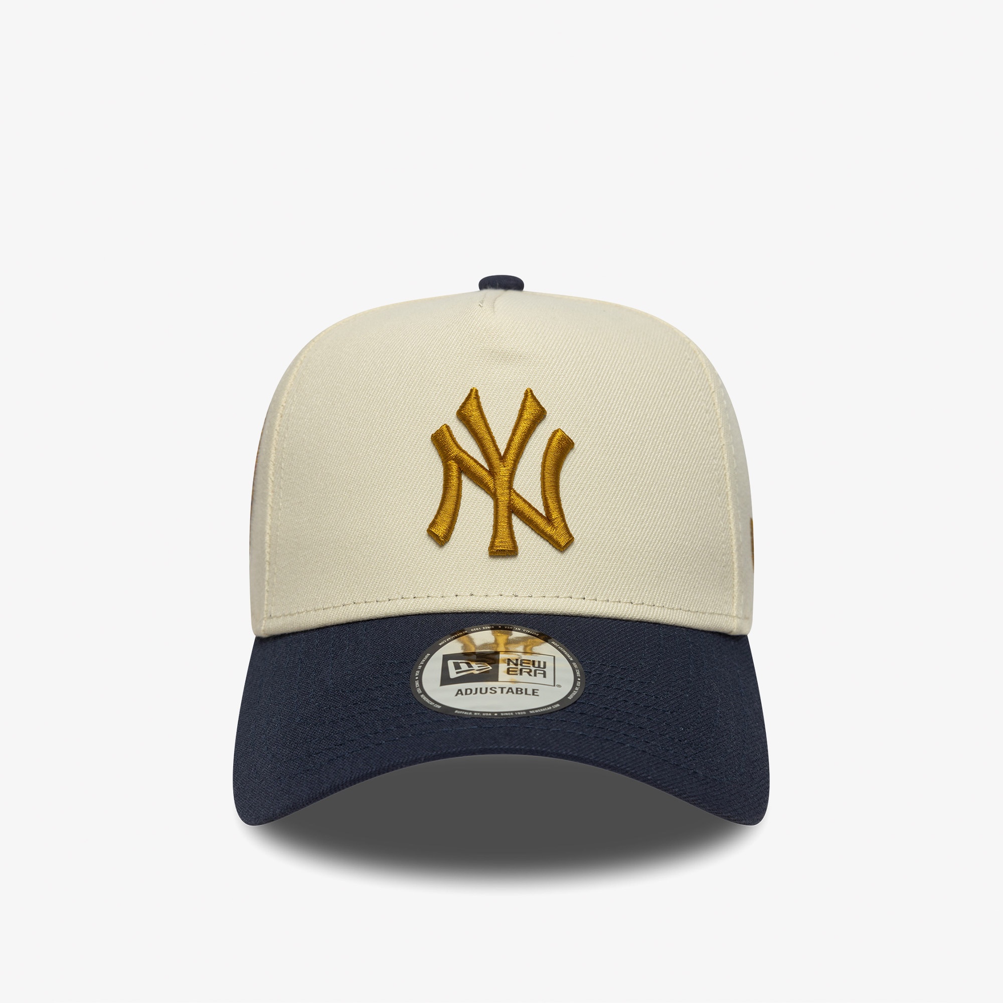 New Era New York Yankees MLB World Series Patch Unisex Krem/Lacivert Şapka